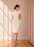 elegant midi dress (3115DR168)