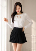 Ribbon-Tie Blouse (0619TB050)