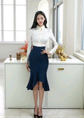 top & high-waist midi skirt  (0135TB070/0135SK044)