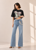 Corset-print t-shirt (2219TB053/2219PT031/2219BT007)