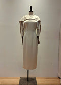 Cape Overlay Midi Dress (3115DR126)