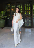 satin blouse & skirt (Q464TB114/Q464SK035)