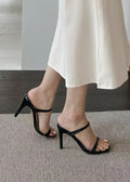 strappy stiletto heeled mule sandals (C315SH001)