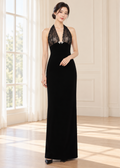halterneck maxi gown (SLTGO029)