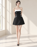 strapless mini dress (0610DR034)
