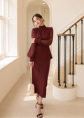 sheer bishop sleeves & skirt (Q464TB136/Q464SK038)
