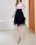 Double Layer Tulle High Waist Mini Skirt