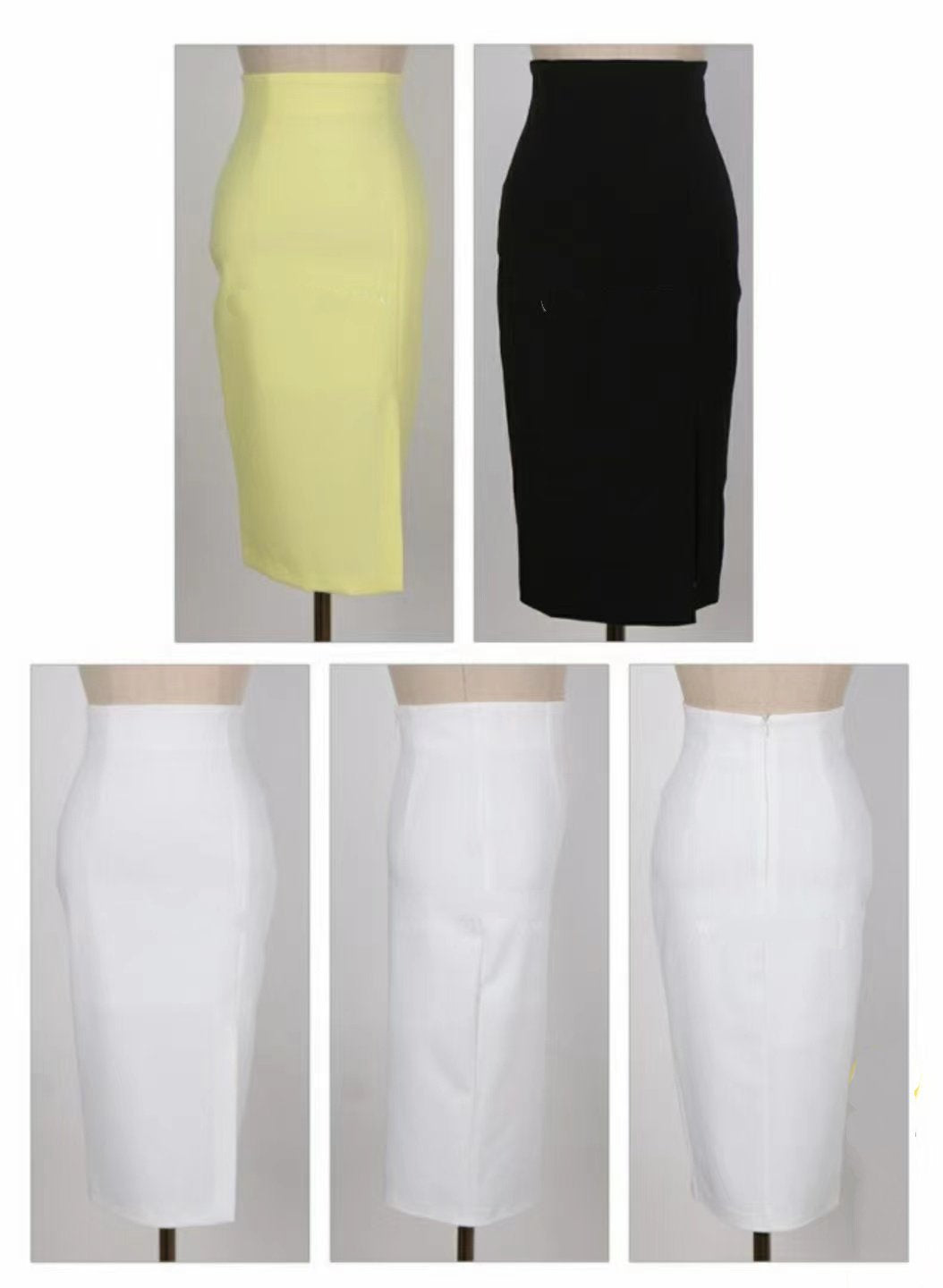 Basic Side Slit Short Skirt