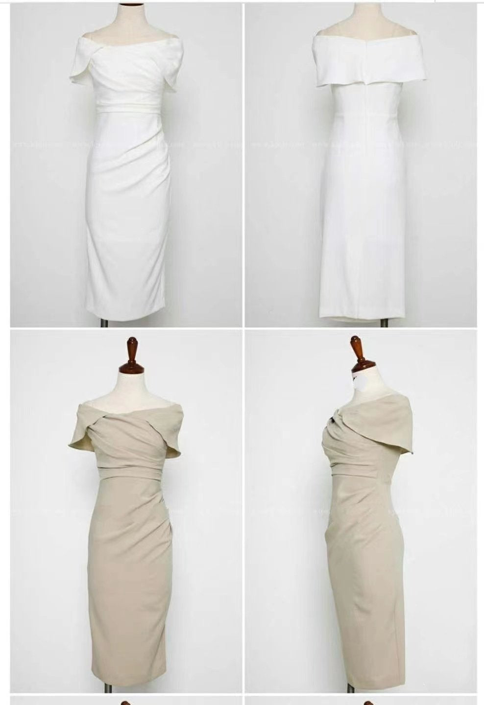 Cape Sleeves Sabrina Wrap Midi Dress