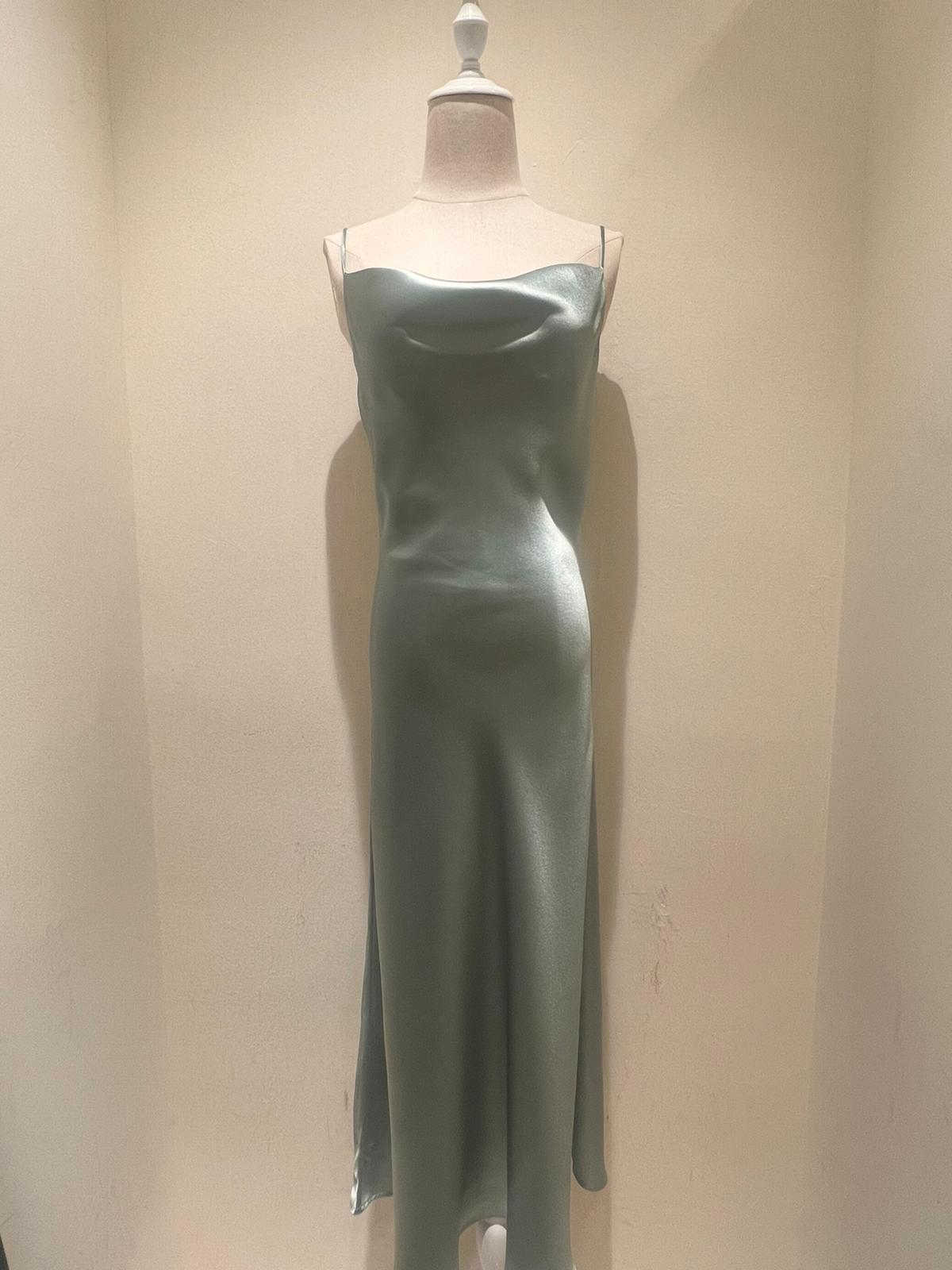 Violet Silk Dress  (SLKSIDR003)
