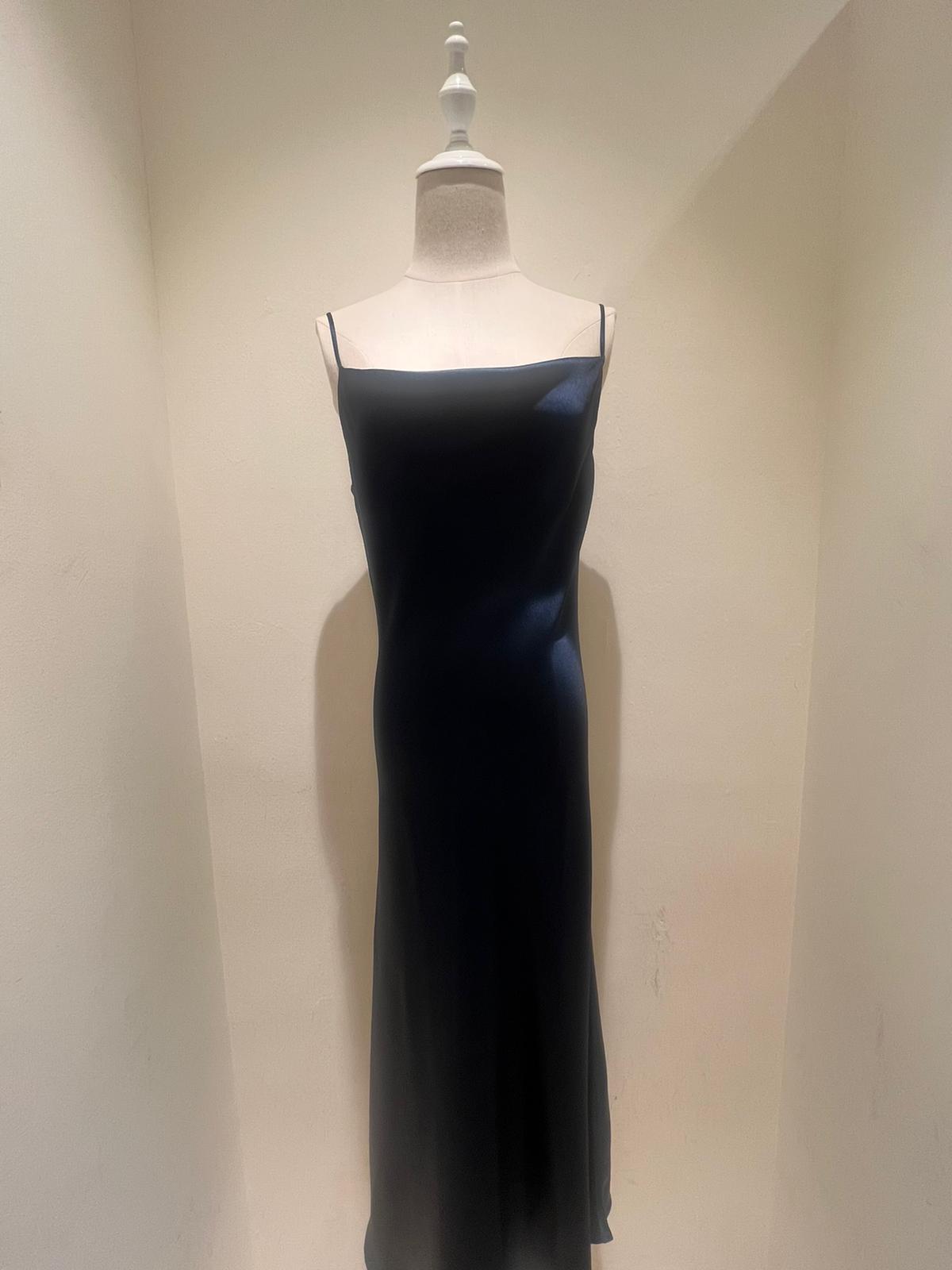 Violet Silk Dress  (SLKSIDR003)